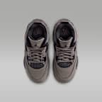 Jordan 4 Retro 'Cave Stone and Black' Younger Kids' Shoes