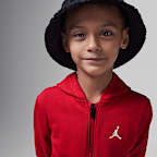Conjunto de sudadera con gorro de 2 piezas de cierre completo infantil Jordan Brooklyn Fleece