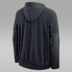 Chamarra universitaria marca Jordan con gorro de medio cierre para hombre Michigan Sideline Anorak
