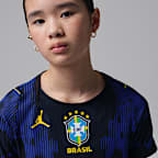 Brasilien 2026 Match Away Jordan Aero-FIT Soccer Authentic Fußballtrikot (ältere Kinder)
