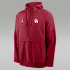 Oklahoma Anorak Men's Jordan Brand College 1/2-Zip Hooded Jacket