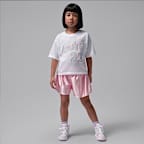 Conjunto de 2 piezas con shorts Flowy Durasheen para niños talla pequeña Jordan