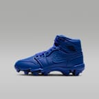Tacos de futbol para niños de preescolar/grandes Jordan 1 Mid