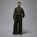 조던 브루클린 플리스 여성 쿼터 지퍼 하이크 마이크 탑