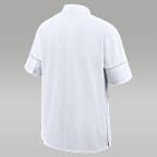Florida Sideline Coach Men's Jordan Brand College 1/2-Zip Short-Sleeve Hooded Jacket