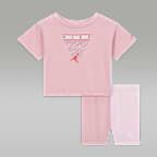 Jordan Mini Me Baby (12–24M) Flight Bike Shorts Set