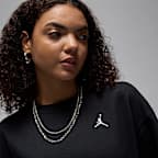 Sudadera de cuello redondo de French Terry para mujer Jordan Brooklyn Fleece