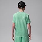 Jordan Big Kids' Air Embroidered Acid Wash T-Shirt