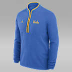 UCLA Victory Men's Jordan Brand Dri-FIT College 1/2-Zip Long-Sleeve Top