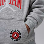 Conjunto de sudadera con gorro sin cierre Interstate 23 de 2 piezas con tejido Fleece infantil Jordan 