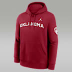 Oklahoma Sideline Club Men's Nike Jordan Brand Pullover Hoodie