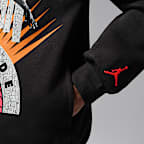 Sudadera con gorro sin cierre Jordan Authentic para niños talla grande Jordan