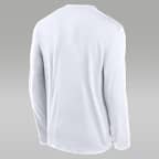 North Carolina Courtside Basketball Shootaround Legend Men's Jordan Brand Dri-FIT College Long-Sleeve T-Shirt