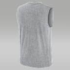 Camiseta sin mangas universitaria marca Jordan Dri-FIT para hombre North Carolina Primetime Arch Legend