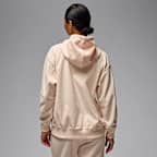 Sudadera con gorro con forro de satén tipo waffle para mujer Jordan Flight Fleece