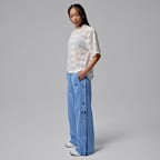 Pants con broches de presión de French Terry para mujer Jordan Flight Fleece