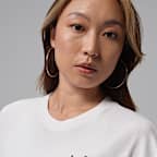 조던 플라이트 여성 오버사이즈 그래픽 티셔츠