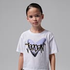 Conjunto de dos piezas con falda I Heart Jordan para niños talla pequeña Jordan