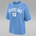 North Carolina Arch Over Logo Boxy Women's Jordan Brand College T-Shirt