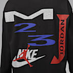 조던 플라이트 여성 오버사이즈 긴팔 티셔츠