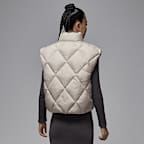 조던 브루클린 여성 써마 핏 퀼팅 패딩 베스트