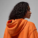 Sudadera con gorro cropped con forro de satén para mujer Jordan Flight Fleece