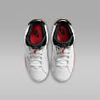 Jordan 6 Retro 'White Infrared' Younger Kids' Shoes