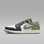 Black/Medium Olive/White