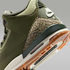 Chaussure Air Jordan 3 Retro « Medium Olive » pour ado