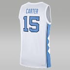 Jersey de básquetbol universitario de marca Jordan para hombre Vince Carter North Carolina Tar Heels Replica