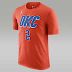 Oklahoma City Thunder Statement Edition Men's Jordan NBA T-Shirt