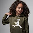 Sudadera con gorro sin cierre de tejido Fleece para niños talla grande Jordan Flight MVP