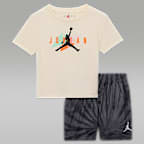 Jordan Baby 2-Piece Festival Tie Dye Shorts Set
