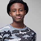 Jordan Brooklyn Essentials Big Kids' Camo Long Sleeve Top