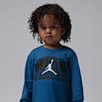 Conjunto de calças de lã cardada e camisola de manga comprida Jordan Jumpman para bebé