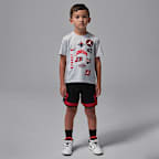 Jordan Little Kids' Dynasty Patch T-Shirt and Mesh Shorts Set