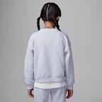 Sudadera de cuello redondo para niños talla pequeña Jordan 1st Baby Blue