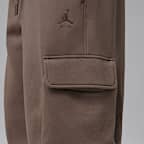 Oversized Jordan Brooklyn-cargobukser i fleece til mænd