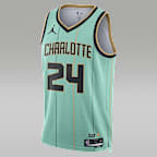 Jersey Jordan Dri-FIT de la NBA Swingman para hombre Brandon Miller Charlotte Hornets 2024/25 City Edition - Menta