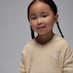 Conjunto de 2 piezas de sudadera sin cierre Heir To The Crown de tela de canalé infantil Jordan