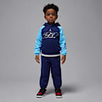 Conjunto de 2 piezas de sudadera con gorro sin cierre de tejido Fleece infantil Jordan Mountainside