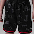 ジョーダン リトルキッズ プリント メッシュ テーピング ショートパンツ