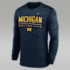Michigan Sideline Velocity Men's Jordan Brand Dri-FIT College T-Shirt
