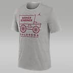 Oklahoma Sooners Local Campus Time Honored Tradition Men's Jordan College T-Shirt - Dark Grey Heather