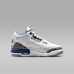 Air Jordan 3 Retro "True Blue" Big Kids' Shoes