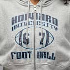 Sudadera con gorro y cierre completo para mujer Jordan Flight Fleece x Howard University