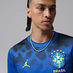 Brazil Academy Pro Men's Jordan Dri-FIT Football Short-Sleeve Pre-Match Top