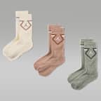 Jordan Big Kids' Diamond Crew Socks (3 Pairs)