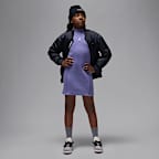 Jordan Big Kids' Mock Neck Ribbed Dress