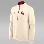 Oklahoma Primetime Primary Logo Men's Jordan Brand College 1/2-Zip Crew